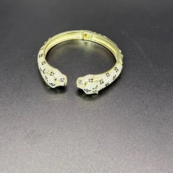 COD#0334 Gold Plated 14K Panther Bracelet - Durable and Eye-Catching Jewelry
