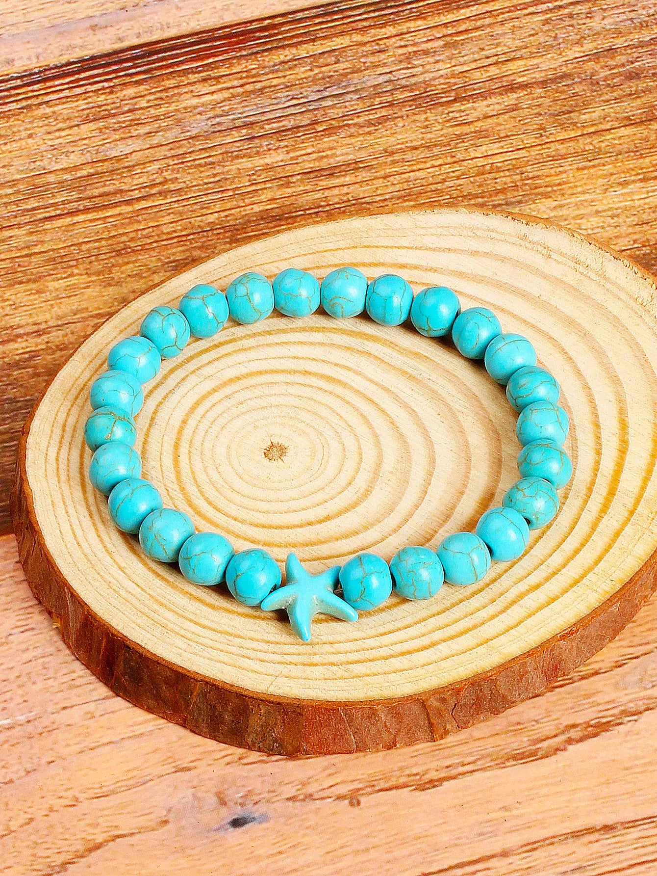 Genuine Natural Turquoise Bead Bracelets Turtle Charm Meaningful Energy for Protection Healing & Good Fortune Longevity Jewelry