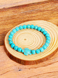 Genuine Natural Turquoise Bead Bracelets Turtle Charm Meaningful Energy for Protection Healing & Good Fortune Longevity Jewelry